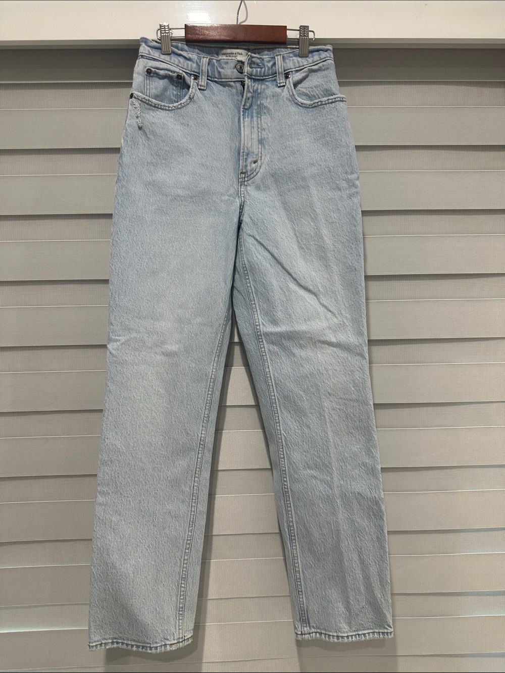 Abercrombie & Fitch Light Blue Straight Leg Women's Jeans